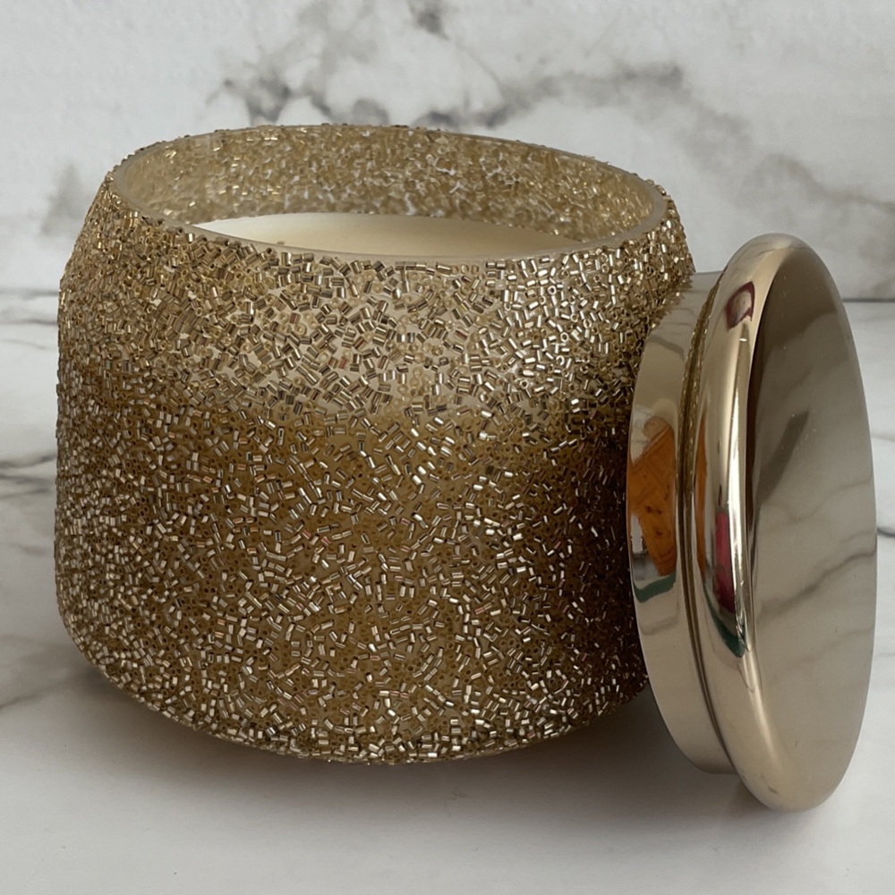 Anthropologie Metallic Candle Holder